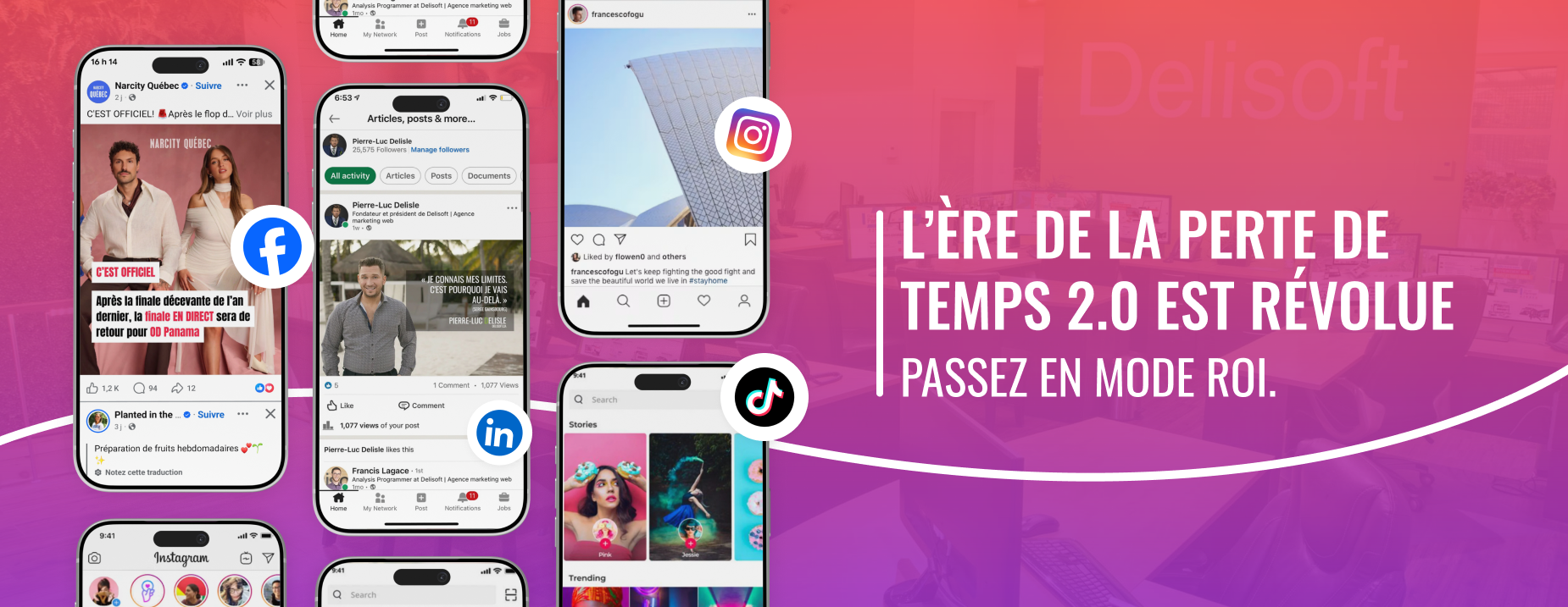 Gestion professionnelle des médias sociaux par Delisoft